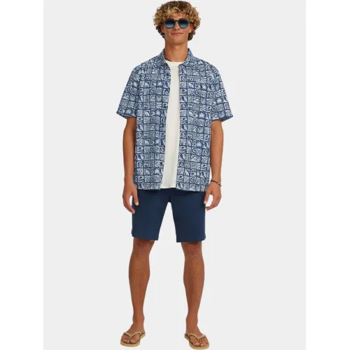 O'Neill O Neill Print Shirt Férfi Ing 35215-Dark Blue Bricks