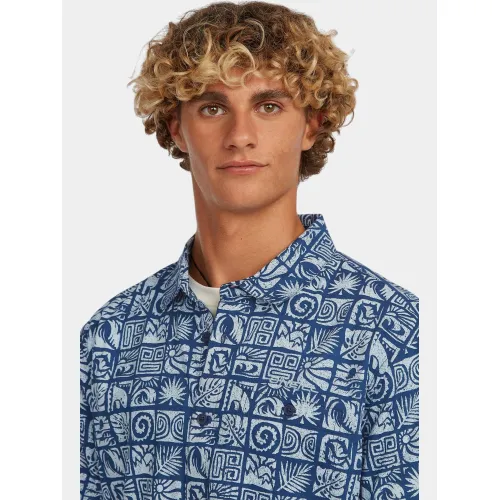 O'Neill O Neill Print Shirt Férfi Ing 35215-Dark Blue Bricks