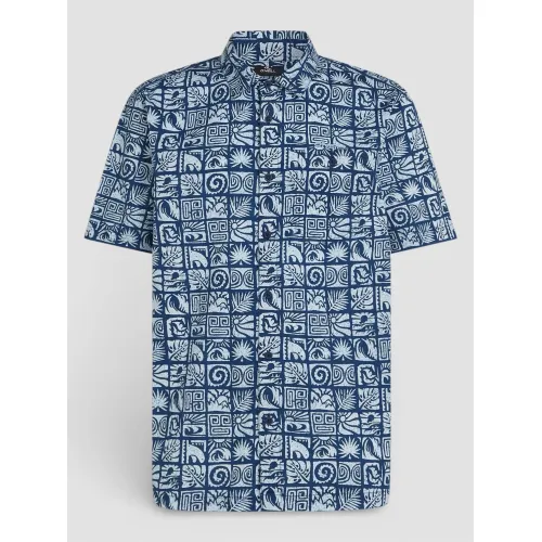 O'Neill O Neill Print Shirt Férfi Ing 35215-Dark Blue Bricks