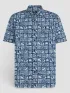O'Neill O Neill Print Shirt Férfi Ing 35215-Dark Blue Bricks
