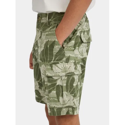 O'Neill Essentials Cargo Shorts Férfi Rövidnadrág 36090-Green Tonal Dusty Flower