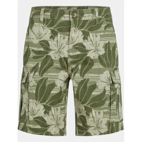 O'Neill Essentials Cargo Shorts Férfi Rövidnadrág 36090-Green Tonal Dusty Flower
