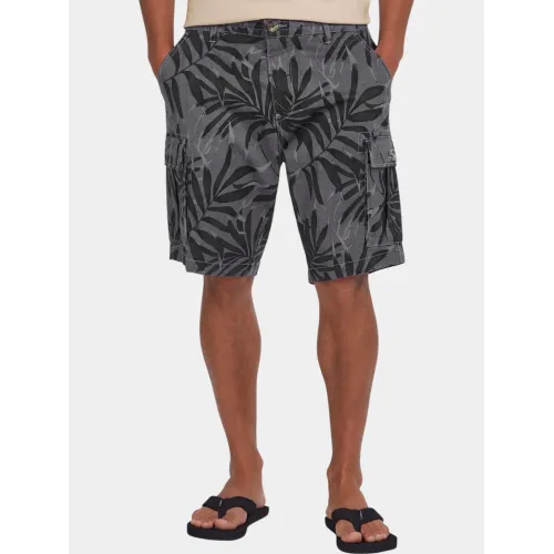 O'Neill Essentials Cargo Shorts Férfi Rövidnadrág 39124-Black Dipped Leaves