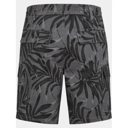 O'Neill Essentials Cargo Shorts Férfi Rövidnadrág 39124-Black Dipped Leaves