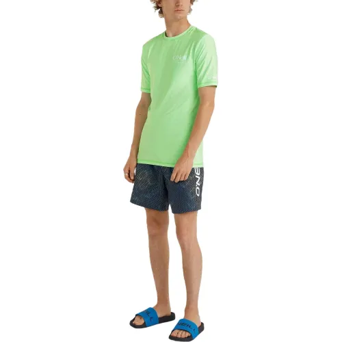 O'Neill Essentials Cali S/Slv Skins O'Neill Essentials Cali S/Slv Skins Férfi Lycra 16043-Neon Green