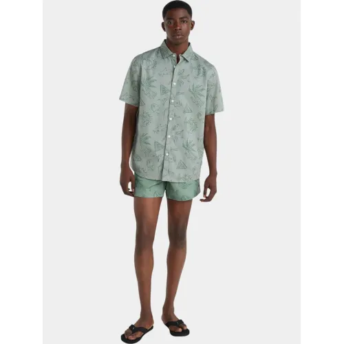 O'Neill Mix & Match Cali Block 15   Swim Shorts Férfi Beachshort 36058-Green Vintage Surfer