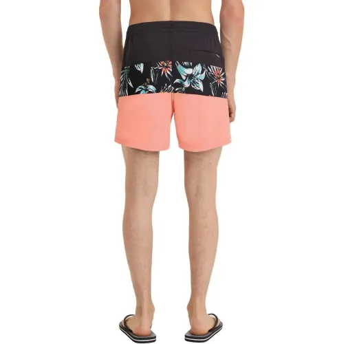 O'Neill Mix & Match Cali Block 15   Swim Shorts Férfi Beachshort 39081-Black Tropicana