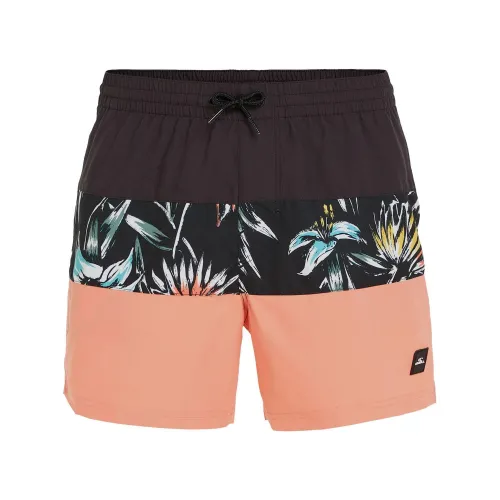 O'Neill Mix & Match Cali Block 15   Swim Shorts Férfi Beachshort 39081-Black Tropicana