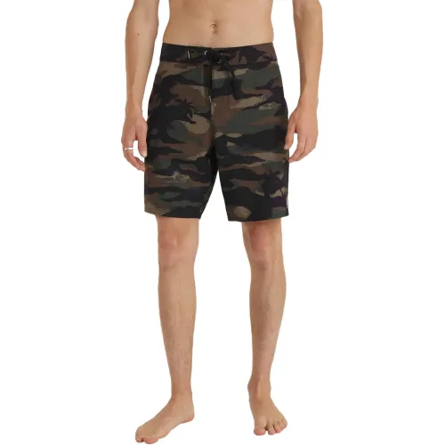 O'Neill Hyperfreak Heat Camo 19  Boardshorts Férfi Beachshort 36073-Green Heat Camo