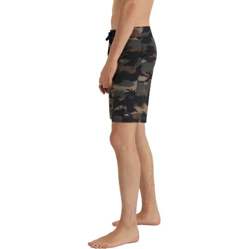 O'Neill Hyperfreak Heat Camo 19  Boardshorts Férfi Beachshort 36073-Green Heat Camo