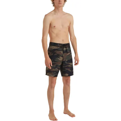 O'Neill Hyperfreak Heat Camo 19  Boardshorts Férfi Beachshort 36073-Green Heat Camo