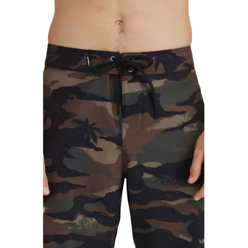 O'Neill Hyperfreak Heat Camo 19  Boardshorts Férfi Beachshort 36073-Green Heat Camo