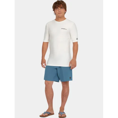 O'Neill Essentials Skins S/Slv Férfi Lycra 11010-Snow White