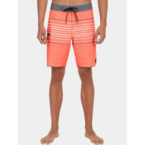 O'Neill Hyperfreak Heat Stripe Scallop 18  Boardshorts Férfi Beachshort 32541-Peach Echo Heat Stripe