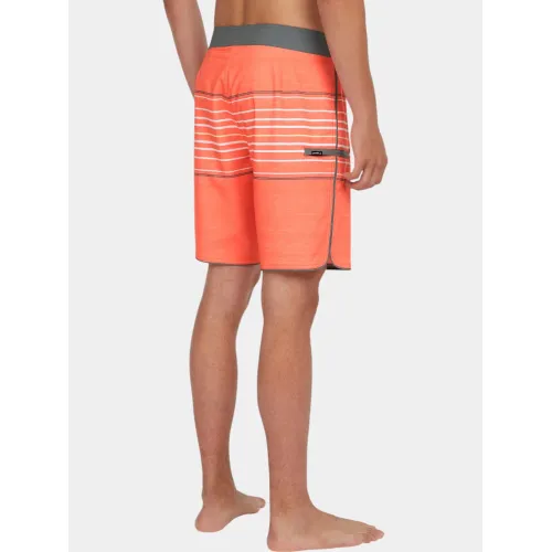 O'Neill Hyperfreak Heat Stripe Scallop 18  Boardshorts Férfi Beachshort 32541-Peach Echo Heat Stripe