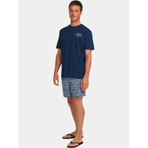 O'Neill O Neill Print 16   Swimshorts Férfi Beachshort 35215-Dark Blue Bricks