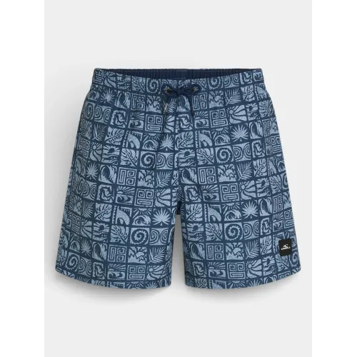 O'Neill O Neill Print 16   Swimshorts Férfi Beachshort 35215-Dark Blue Bricks
