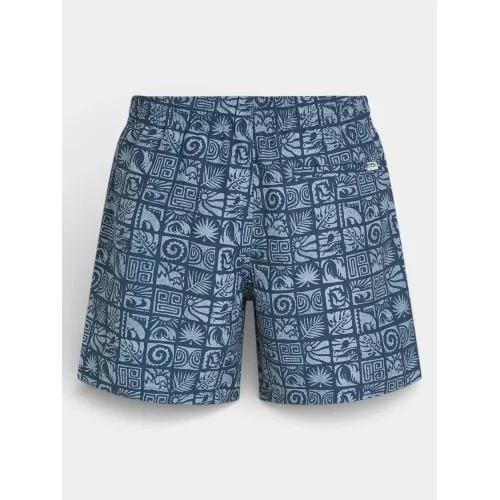 O'Neill O Neill Print 16   Swimshorts Férfi Beachshort 35215-Dark Blue Bricks