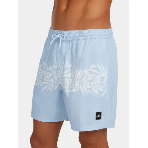 O'Neill O Neill Uni Flower 16  Swimshorts Férfi Beachshort 25054-Light Blue Tropical Stripe