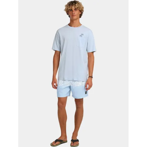 O'Neill O Neill Uni Flower 16  Swimshorts Férfi Beachshort 25054-Light Blue Tropical Stripe