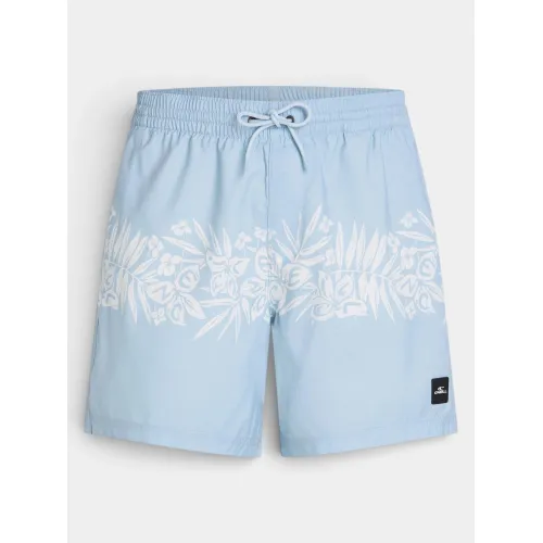 O'Neill O Neill Uni Flower 16  Swimshorts Férfi Beachshort 25054-Light Blue Tropical Stripe