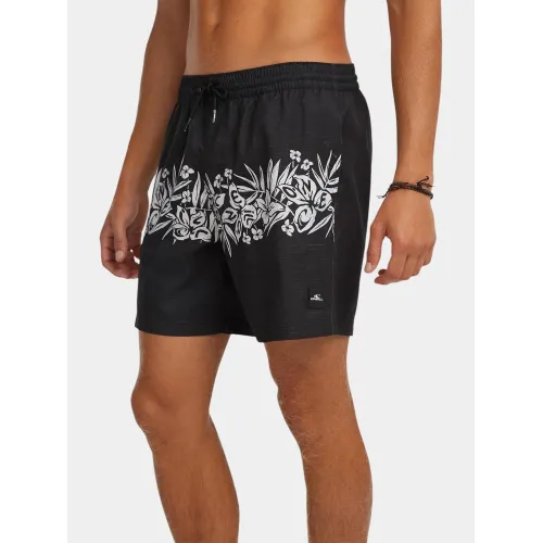 O'Neill O Neill Uni Flower 16  Swimshorts Férfi Beachshort 29037-Black Tropical Stripe