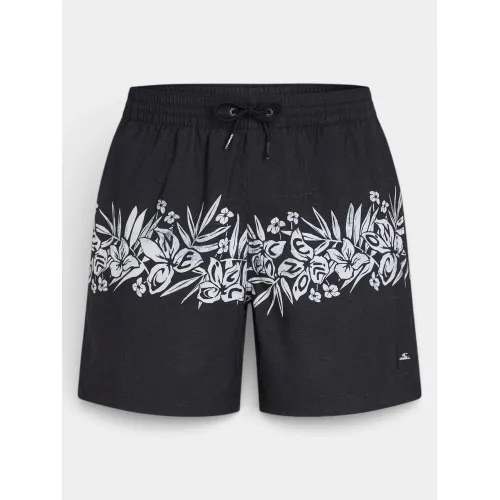 O'Neill O Neill Uni Flower 16  Swimshorts Férfi Beachshort 29037-Black Tropical Stripe