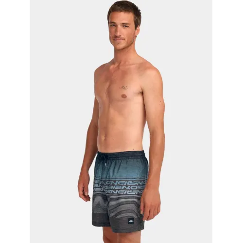 O'Neill O Neill Logo Stripe 16   Swimshorts Férfi Beachshort 29039-Black Out Heritage O Neill St