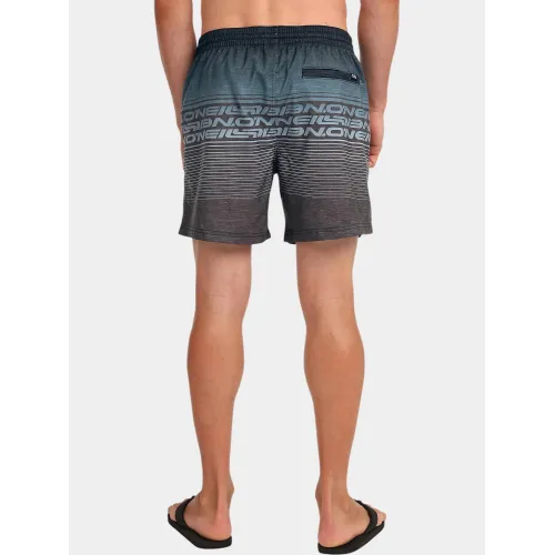 O'Neill O Neill Logo Stripe 16   Swimshorts Férfi Beachshort 29039-Black Out Heritage O Neill St