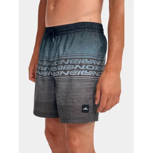 O'Neill O Neill Logo Stripe 16   Swimshorts Férfi Beachshort 29039-Black Out Heritage O Neill St