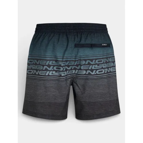 O'Neill O Neill Logo Stripe 16   Swimshorts Férfi Beachshort 29039-Black Out Heritage O Neill St
