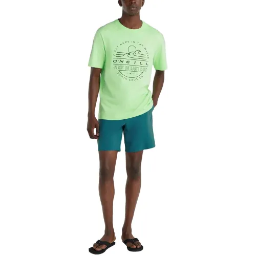 O'Neill Jack O Neill Muir T-Shirt Férfi Póló 16043-Neon Green