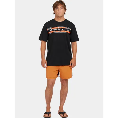 O'Neill O Neill Front Graphic T-Shirt Férfi Póló 19010-Black Out