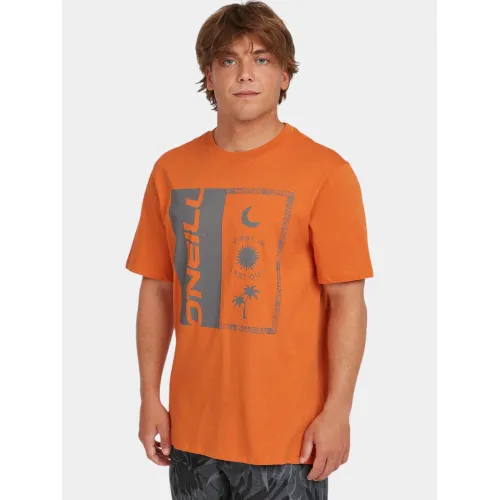 O'Neill O Neill Front Print T-Shirt Férfi Póló 12528-Cinnamon Stick