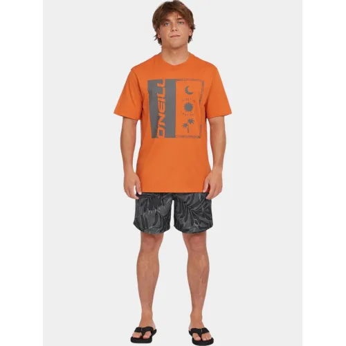 O'Neill O Neill Front Print T-Shirt Férfi Póló 12528-Cinnamon Stick