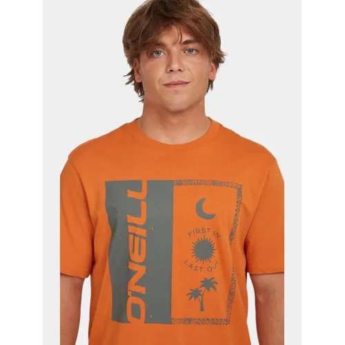 O'Neill O Neill Front Print T-Shirt Férfi Póló 12528-Cinnamon Stick