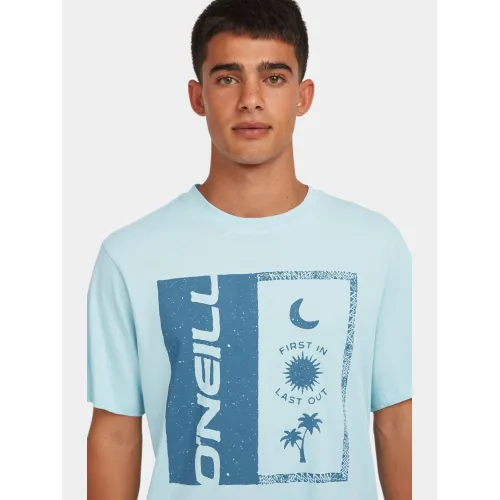 O'Neill O Neill Front Print T-Shirt Férfi Póló 15072-Morning Glory