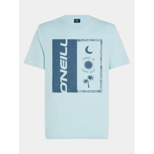 O'Neill O Neill Front Print T-Shirt Férfi Póló 15072-Morning Glory
