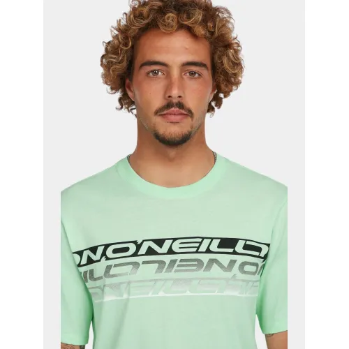 O'Neill O Neill Stripe T-Shirt O'Neill O Neill Stripe T-Shirt Férfi Póló 16050-Mildrew Mint