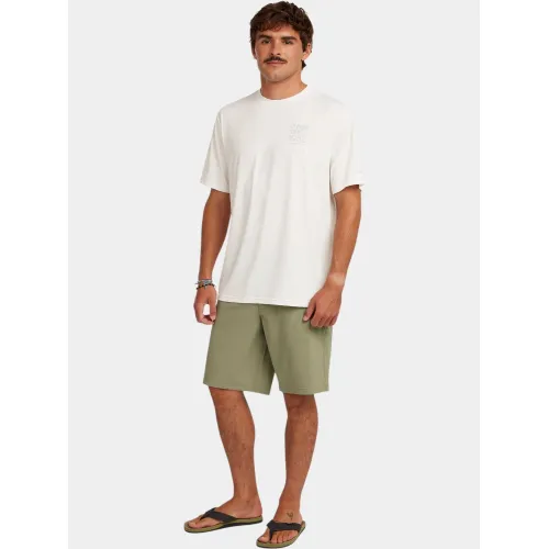 O'Neill O Neill Hybrid Upf Polygiene Back Print T-Shirt Férfi Póló 11010-Snow White