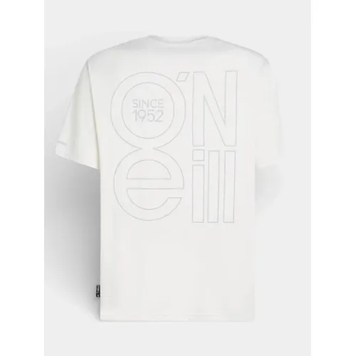 O'Neill O Neill Hybrid Upf Polygiene Back Print T-Shirt Férfi Póló 11010-Snow White