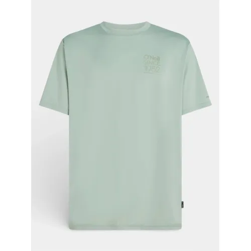 O'Neill O Neill Hybrid Upf Polygiene Back Print T-Shirt Férfi Póló 16061-Marble Arch