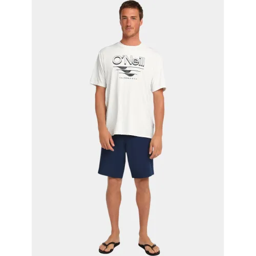 O'Neill O Neill Hybrid Upf Polygiene Graphic T-Shirt Férfi Póló 11010-Snow White