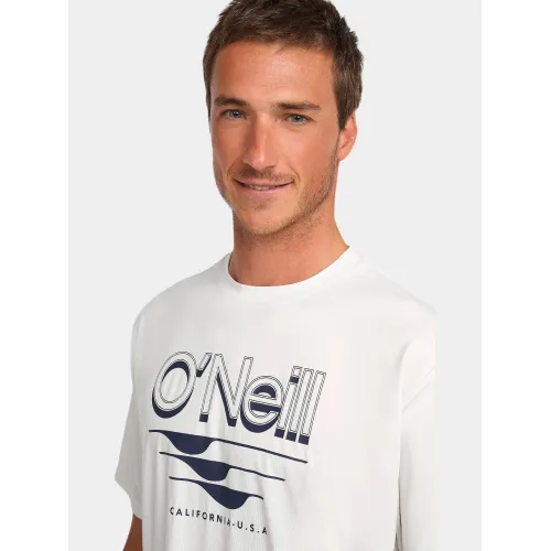 O'Neill O Neill Hybrid Upf Polygiene Graphic T-Shirt Férfi Póló 11010-Snow White