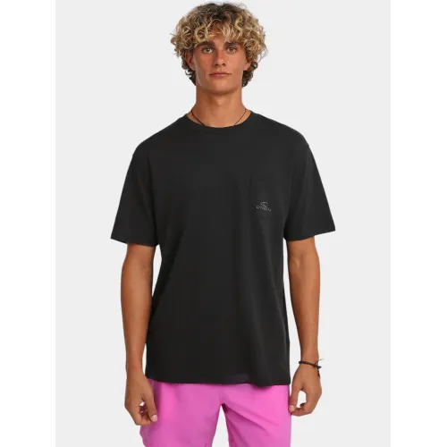 O'Neill O Neill Slub Chest Pocket T-Shirt Férfi Póló 19010-Black Out