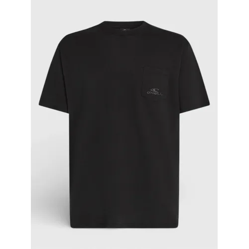 O'Neill O Neill Slub Chest Pocket T-Shirt Férfi Póló 19010-Black Out