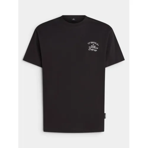 O'Neill O Neill Beach Chest Print T-Shirt Férfi Póló 19010-Black Out