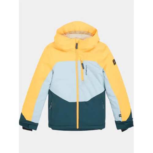 O'Neill Carbonite Snow Jacket Junior-Gyerek Síkabát, Snowboard Kabát 42527-Ginger Pastel Colour Block
