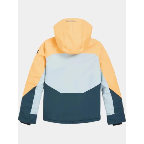 O'Neill Carbonite Snow Jacket Junior-Gyerek Síkabát, Snowboard Kabát 42527-Ginger Pastel Colour Block