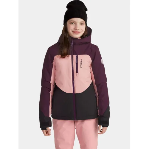 O'Neill Carbonite Snow Jacket O'Neill Carbonite Snow Jacket Junior-Gyerek Síkabát, Snowboard Kabát 44521-Aubergine Colour Block